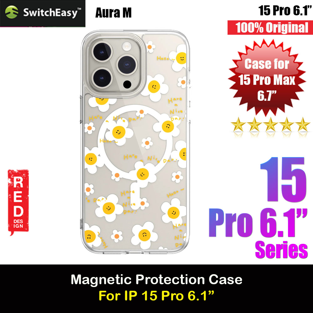 Picture of Switcheasy Aura M Printed Fashionable Magsafe Compatible Case for Apple iPhone 15 Pro 6.1 (Narcissus) Apple iPhone 15 Pro 6.1- Apple iPhone 15 Pro 6.1 Cases, Apple iPhone 15 Pro 6.1 Covers, iPad Cases and a wide selection of Apple iPhone 15 Pro 6.1 Accessories in Malaysia, Sabah, Sarawak and Singapore 