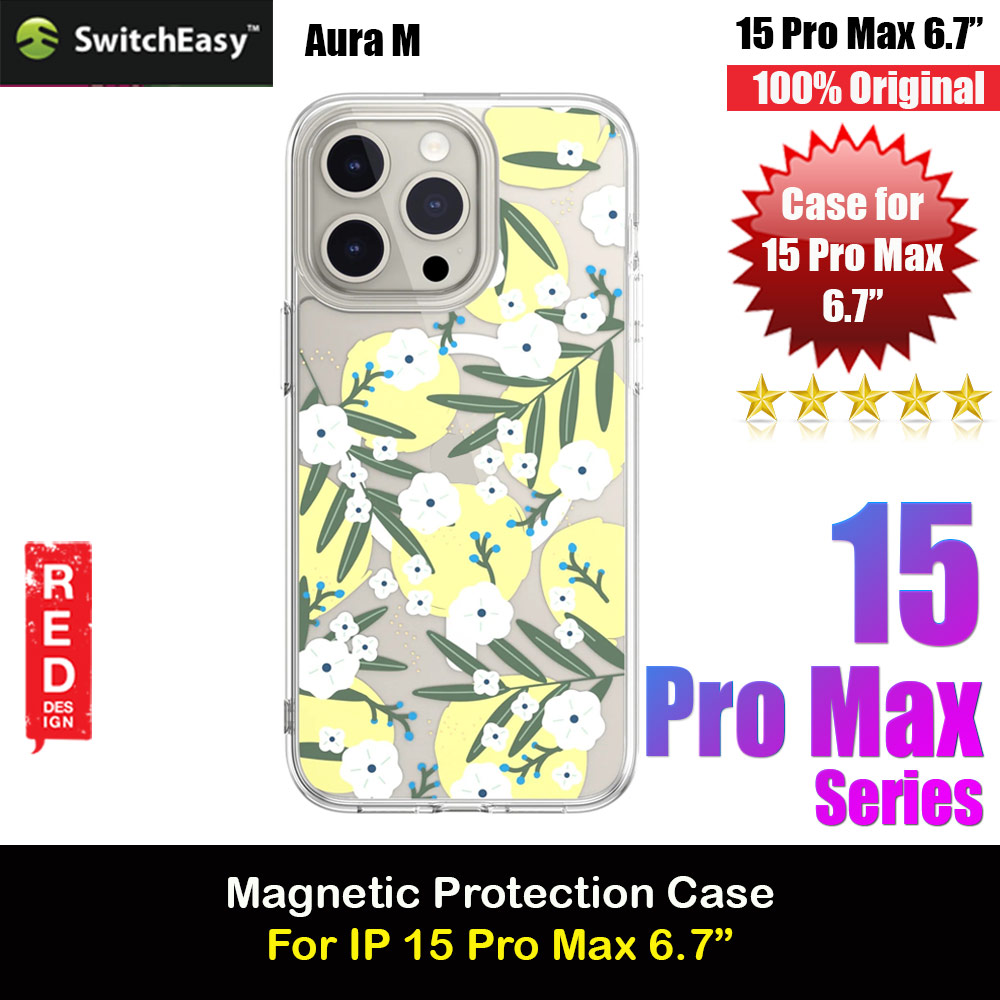 Picture of Switcheasy Aura M Printed Fashionable Magsafe Compatible Case for Apple iPhone 15 Pro Max 6.7 (Gardenia) Apple iPhone 15 Pro Max 6.7- Apple iPhone 15 Pro Max 6.7 Cases, Apple iPhone 15 Pro Max 6.7 Covers, iPad Cases and a wide selection of Apple iPhone 15 Pro Max 6.7 Accessories in Malaysia, Sabah, Sarawak and Singapore 