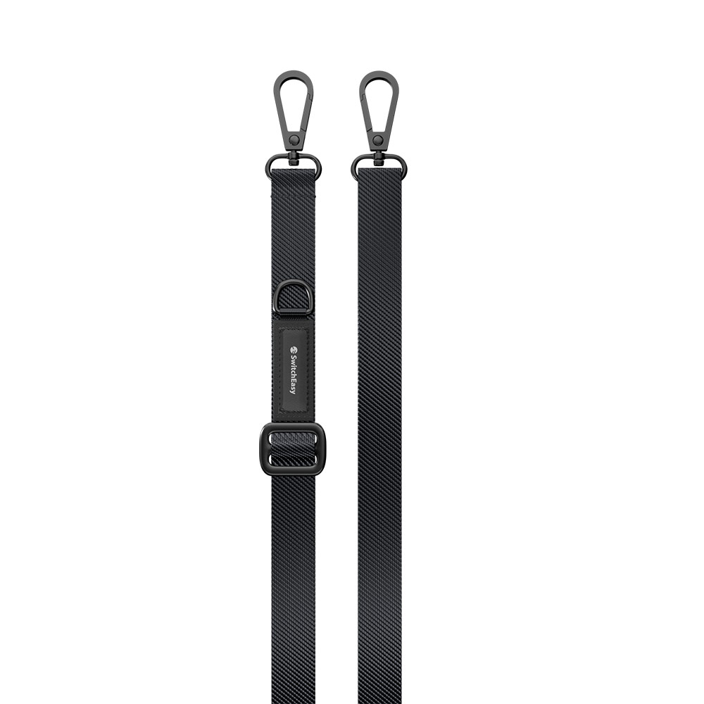 Picture of Switcheasy Easy Strap Crossbody Lanyard Shoulder Holder Card Link Adjustable Strap for any closed-bottom phone case (Dark Black)