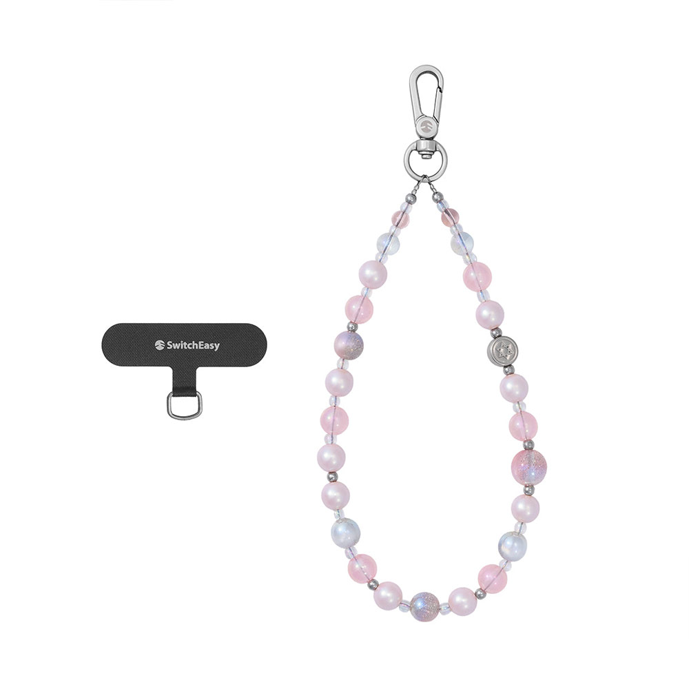 Picture of Switcheasy Luxe Pendan Wrist Strap Strap Card Phone Lanyard for any closed-bottom phone case (Sakura Whisper)