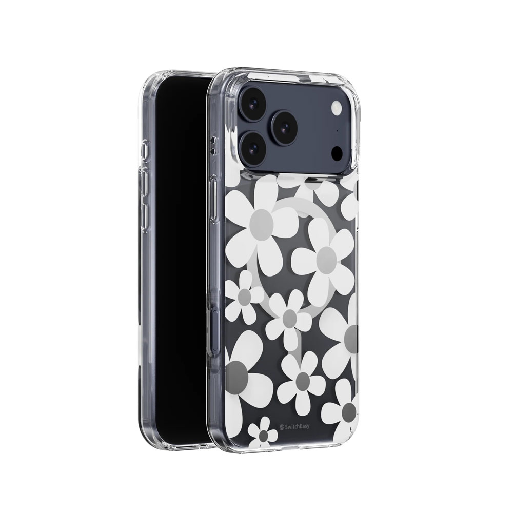 Picture of Apple iPhone 17 Pro 6.3 Case | Switcheasy FleurM M 3D Flower Fashionable Magsafe Compatible Case for iPhone 17 Pro 6.3 (White)