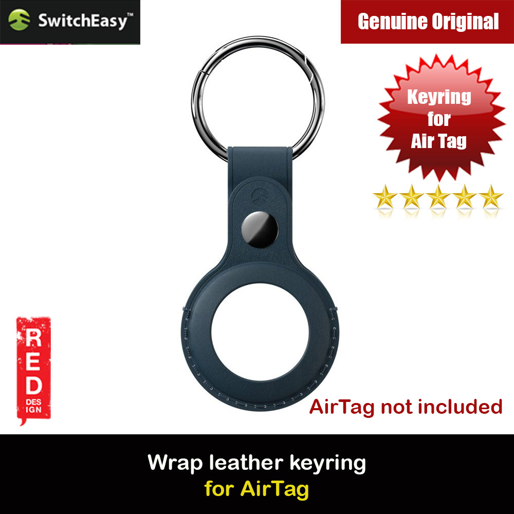 Picture of Switcheasy Wrap Leather Keyring for Apple AirTag (Midnight Blue) Apple Air Tag- Apple Air Tag Cases, Apple Air Tag Covers, iPad Cases and a wide selection of Apple Air Tag Accessories in Malaysia, Sabah, Sarawak and Singapore 