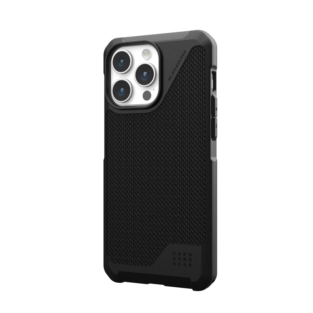 Picture of Apple iPhone 15 Pro Max 6.7 Case | UAG Metropolis LT Magsafe Drop Proof Shock Absorbing Drop Protection Case for iPhone 15 Pro Max 6.7 (Kevlar Black)
