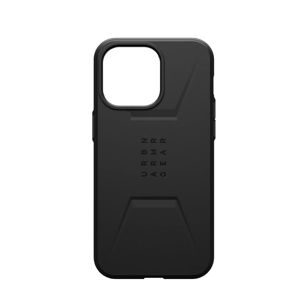 Picture of Apple iPhone 15 Pro Max 6.7 Case | UAG Civilian Magsafe Drop Proof Shock Absorbing Drop Protection Case Case for iPhone 15 Pro Max 6.7 (Black)
