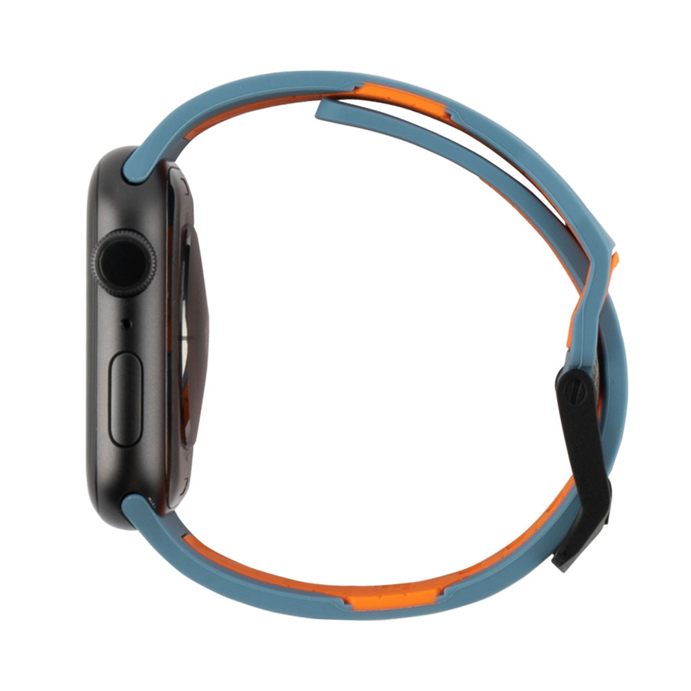 Picture of Apple Watch 49mm	Ultra  | UAG Civilian Silicone Strap for Apple Watch 42mm 44mm 45mm 49mm Ultra Series 4 5 6 7 8 SE SE2 (Slate Orange)