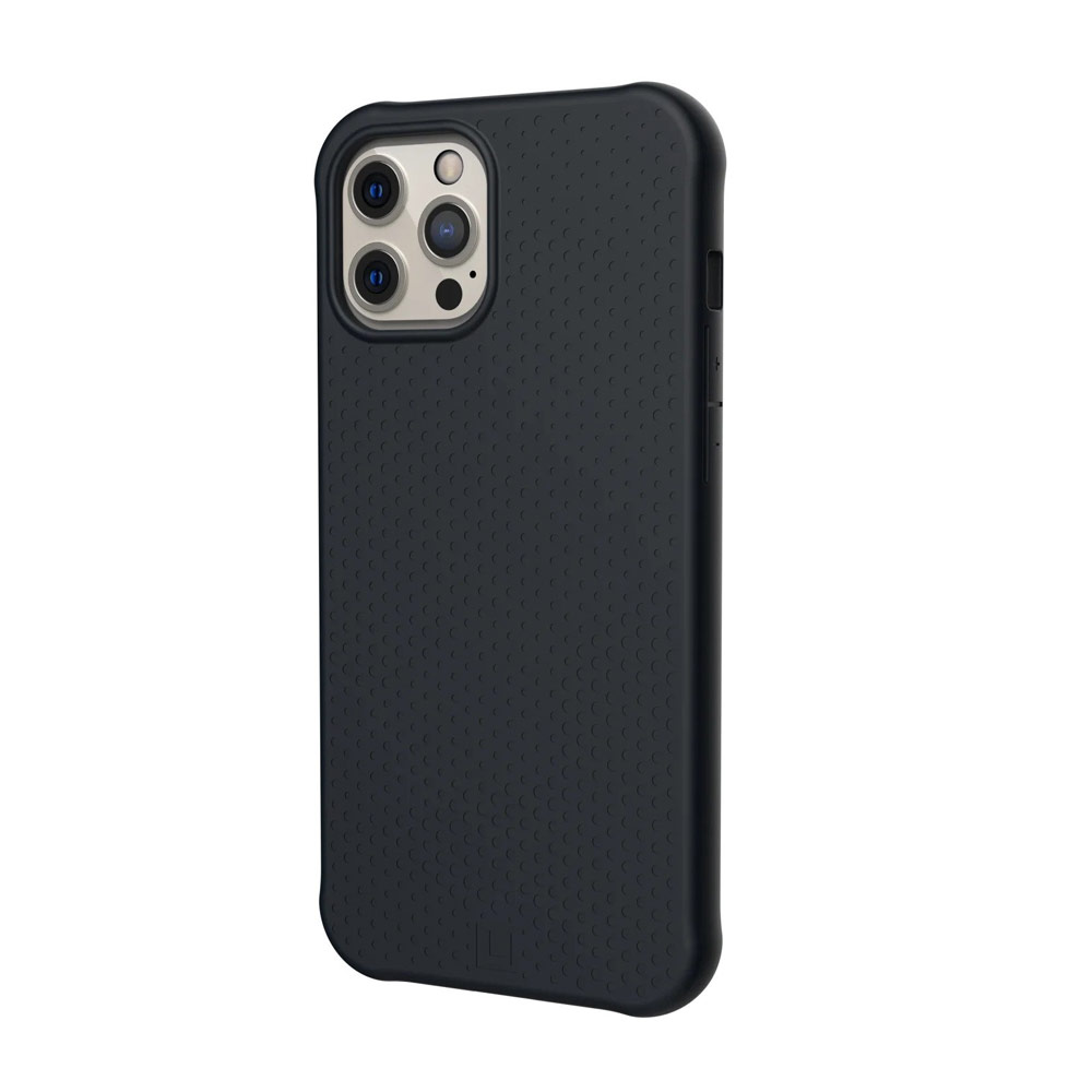 Picture of Apple iPhone 12 6.1 Case | UAG Urban Armor Gear DOT SERIES Series Liquid Silicone Light and Slim Protection Soft Case for iPhone 12 iPhone Pro 6.1 (Black)