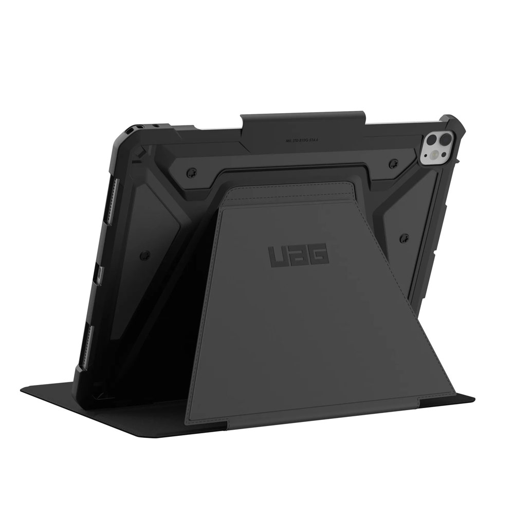 Picture of Apple iPad Pro 13 M4 2024 Case | UAG Metropolis SE Drop Protection Flip Stand Premium Case for iPad Pro 13 M4 2024 7th Gen (Black)