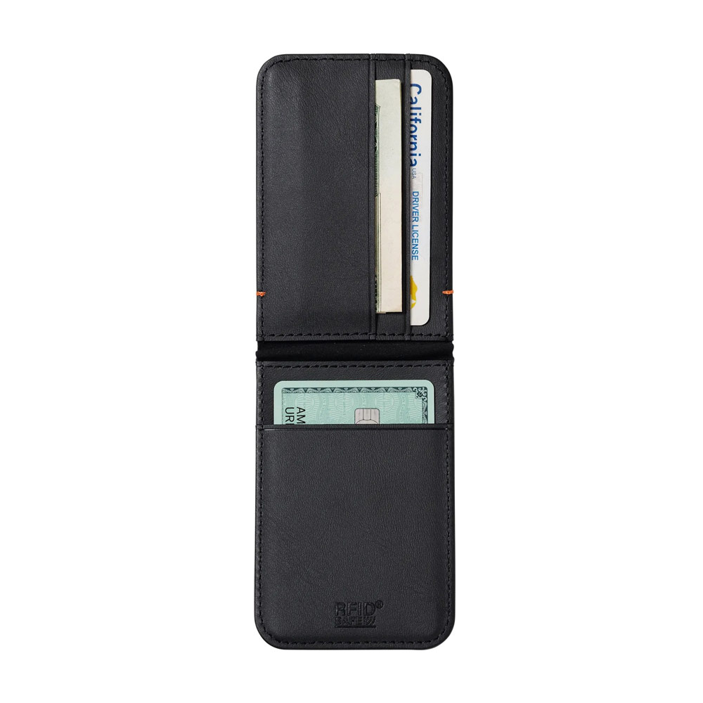 Picture of Apple iPhone 13 6.1  | UAG Metropolis Kevlar Leather MagSafe Wallet and Stand Kickstand Card Holder Phone Stand (Kevlar Element Green)
