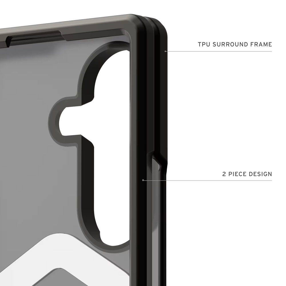 Picture of Samsung Galaxy Z Fold 8 Ultra Case | UAG Galaxy Z Fold 8 Ultra Case Mouve Slim Lightwight Protection Magnetic Case Cover Casing with Camera Protection Bezel Design (Ash)