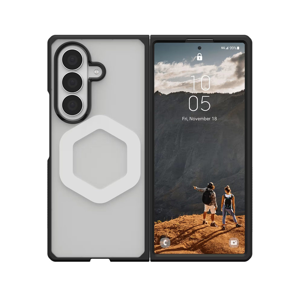 Picture of Samsung Galaxy Z Fold 8 Ultra Case | UAG Galaxy Z Fold 8 Ultra Case Mouve Slim Lightwight Protection Magnetic Case Cover Casing with Camera Protection Bezel Design (Ice)