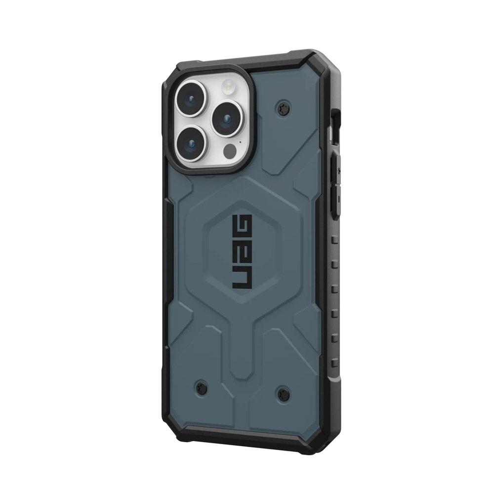 Picture of Apple iPhone 15 Pro Max 6.7 Case | UAG Pathfinder Magsafe Compatible Drop Proof Case for iPhone 15 Pro Max 6.7 (Cloud Blue)