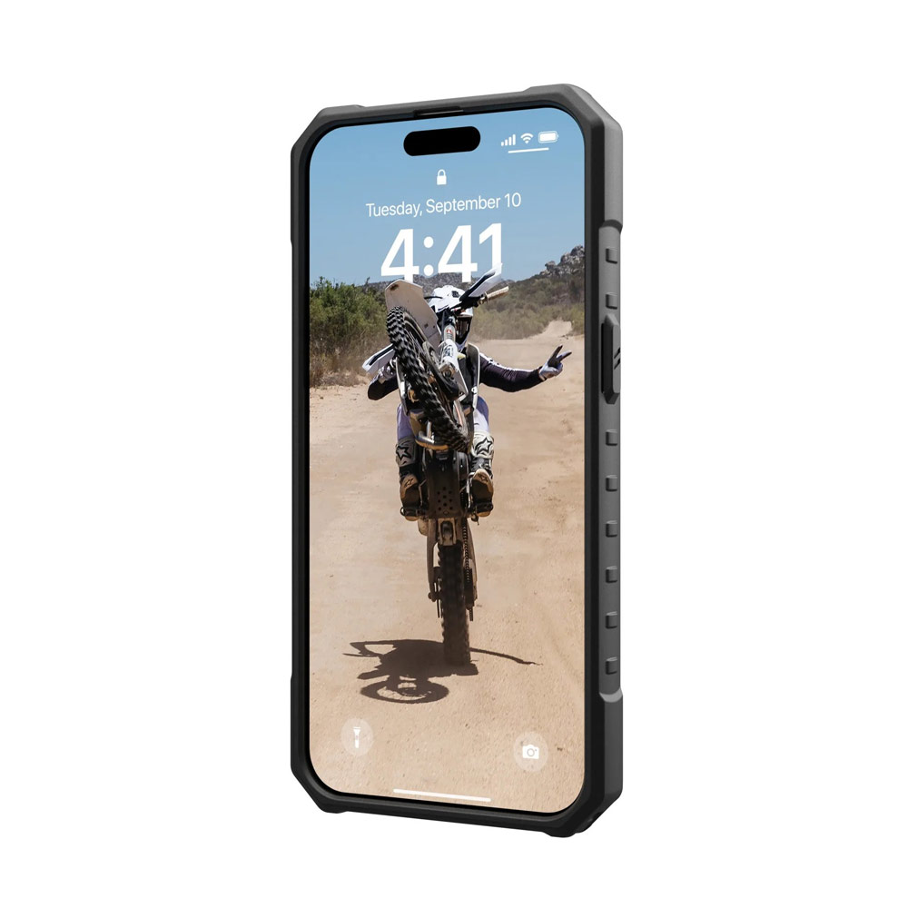 Picture of Apple iPhone 15 Pro Max 6.7 Case | UAG Pathfinder Magsafe Compatible Drop Proof Case for iPhone 15 Pro Max 6.7 (Cloud Blue)