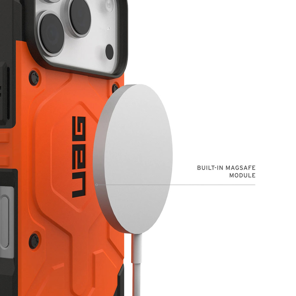 Picture of Apple iPhone 17 Pro Max 6.9 Case | UAG Pathfinder Magsafe Compatible Drop Proof Case for iPhone 17 Pro Max 6.9 (Orange)