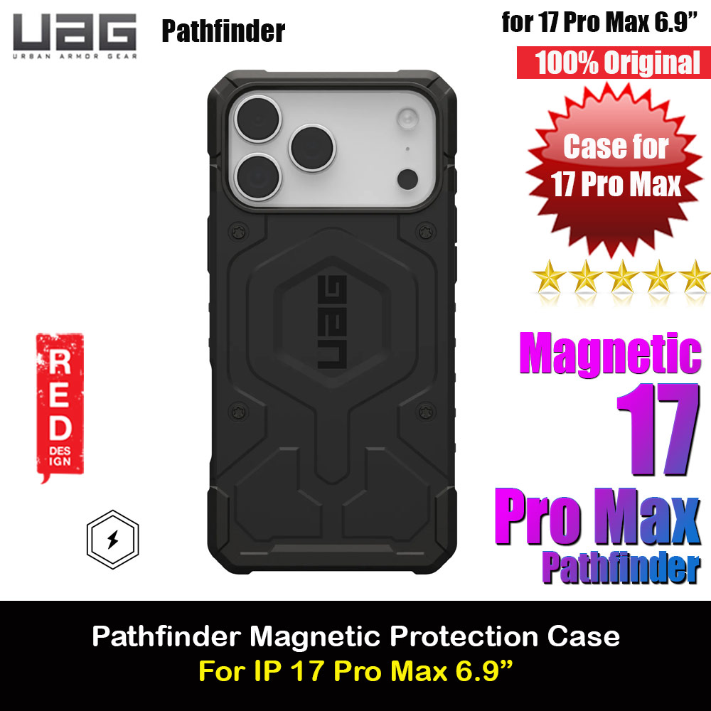 Picture of UAG Pathfinder Magsafe Compatible Drop Proof Case for iPhone 17 Pro Max 6.9 (Black) Apple iPhone 17 Pro Max 6.9- Apple iPhone 17 Pro Max 6.9 Cases, Apple iPhone 17 Pro Max 6.9 Covers, iPad Cases and a wide selection of Apple iPhone 17 Pro Max 6.9 Accessories in Malaysia, Sabah, Sarawak and Singapore 