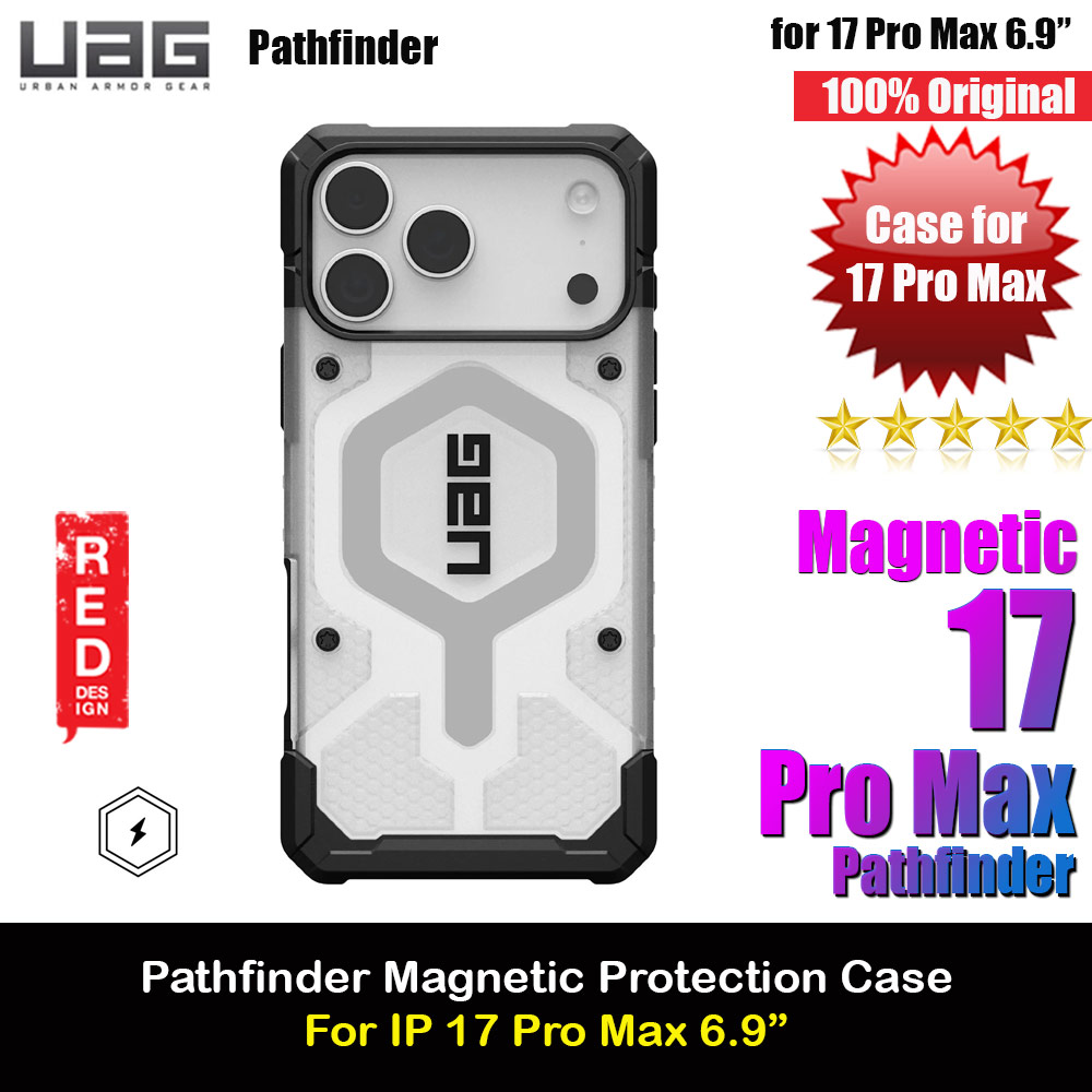 Picture of UAG Pathfinder Magsafe Compatible Drop Proof Clear Case for iPhone 17 Pro Max 6.9 (Ice Silver) Apple iPhone 17 Pro Max 6.9- Apple iPhone 17 Pro Max 6.9 Cases, Apple iPhone 17 Pro Max 6.9 Covers, iPad Cases and a wide selection of Apple iPhone 17 Pro Max 6.9 Accessories in Malaysia, Sabah, Sarawak and Singapore 