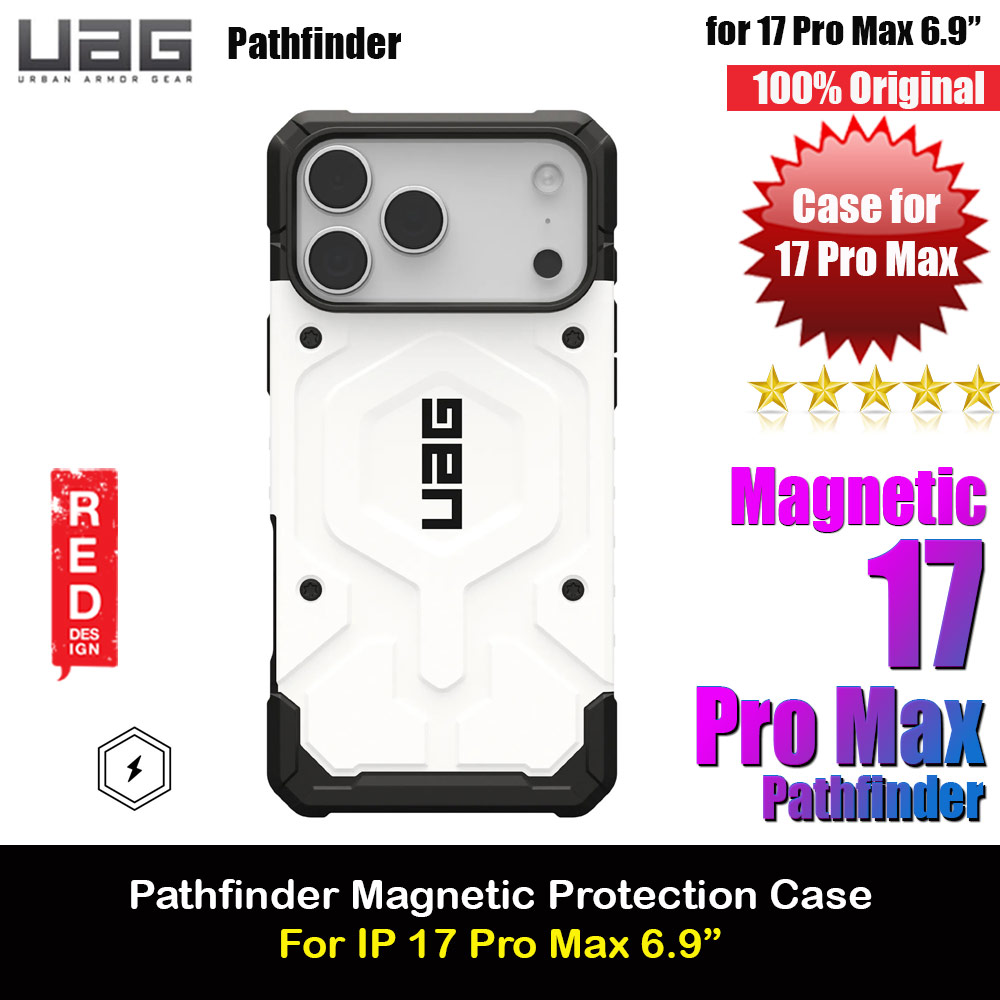 Picture of UAG Pathfinder Magsafe Compatible Drop Proof Case for iPhone 17 Pro Max 6.9 (White) Apple iPhone 17 Pro Max 6.9- Apple iPhone 17 Pro Max 6.9 Cases, Apple iPhone 17 Pro Max 6.9 Covers, iPad Cases and a wide selection of Apple iPhone 17 Pro Max 6.9 Accessories in Malaysia, Sabah, Sarawak and Singapore 