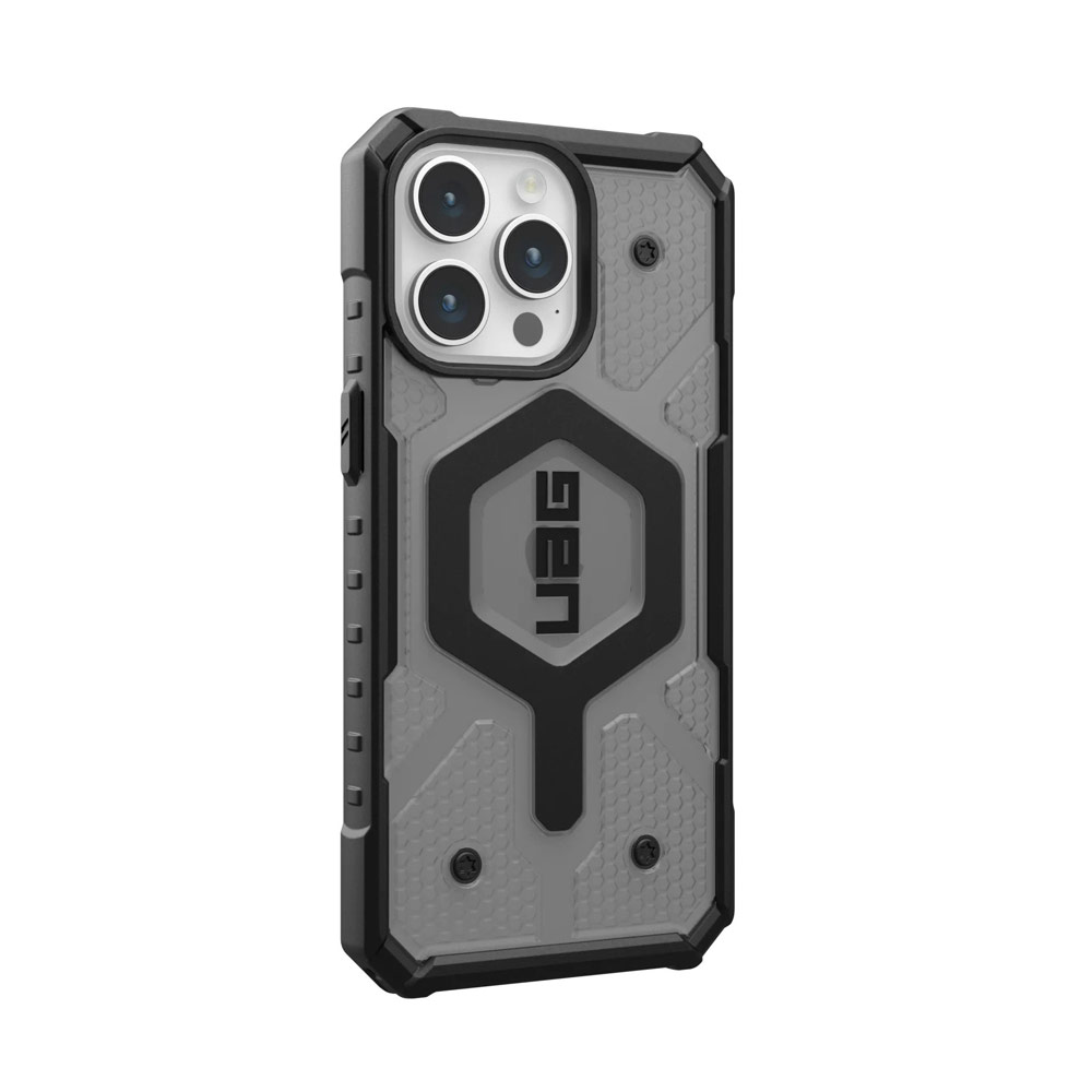 Picture of Apple iPhone 15 Pro 6.1 Case | UAG Pathfinder Magsafe Compatible Drop Proof Transparent Clear Case for iPhone 15 Pro 6.1 (Ash)