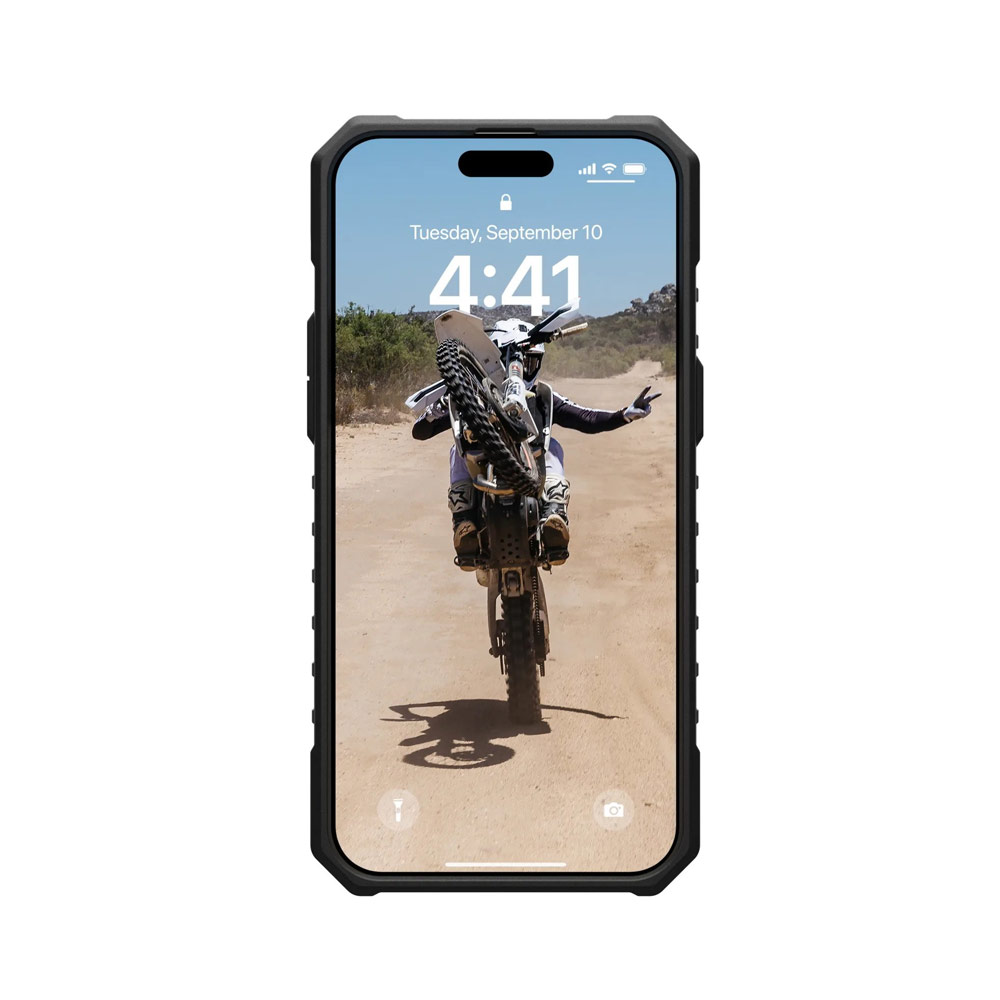 Picture of Apple iPhone 15 Pro 6.1 Case | UAG Pathfinder Magsafe Compatible Drop Proof Transparent Clear Case for iPhone 15 Pro 6.1 (Ash)