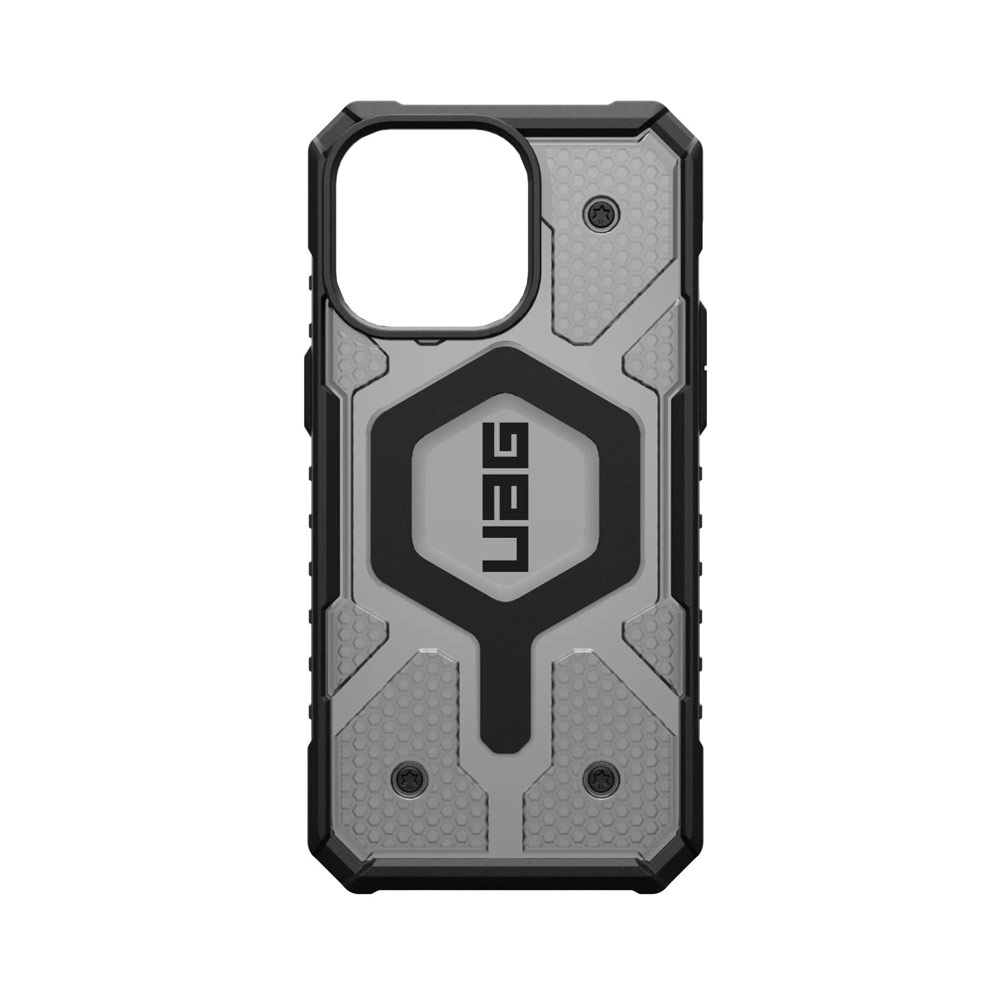 Picture of Apple iPhone 15 Pro Max 6.7 Case | UAG Pathfinder Magsafe Compatible Drop Proof Transparent Clear Case for iPhone 15 Pro Max 6.7 (Ash)