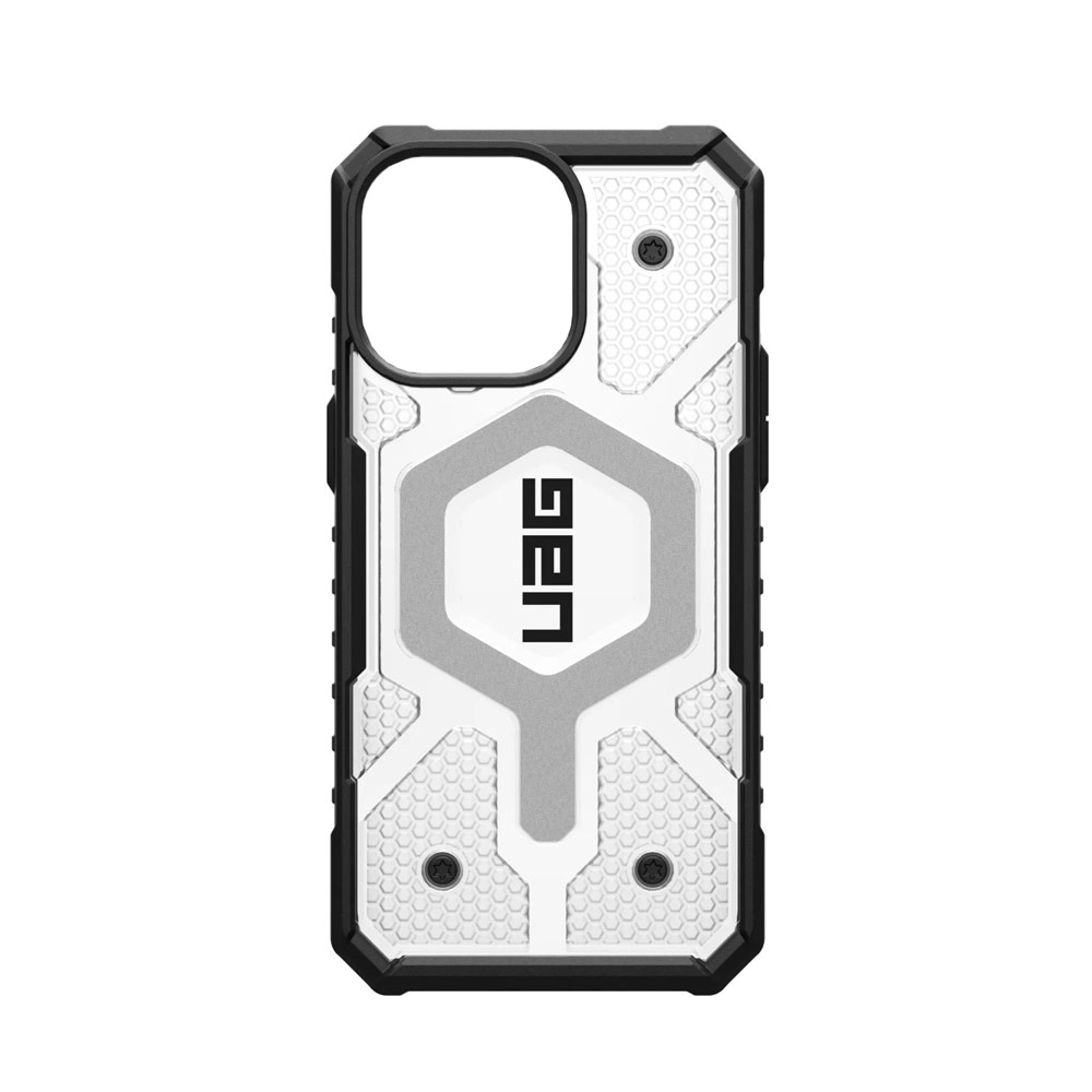 Picture of Apple iPhone 15 Pro Max 6.7 Case | UAG Pathfinder Magsafe Compatible Drop Proof Transparent Clear Case for iPhone 15 Pro Max 6.7 (Ice)