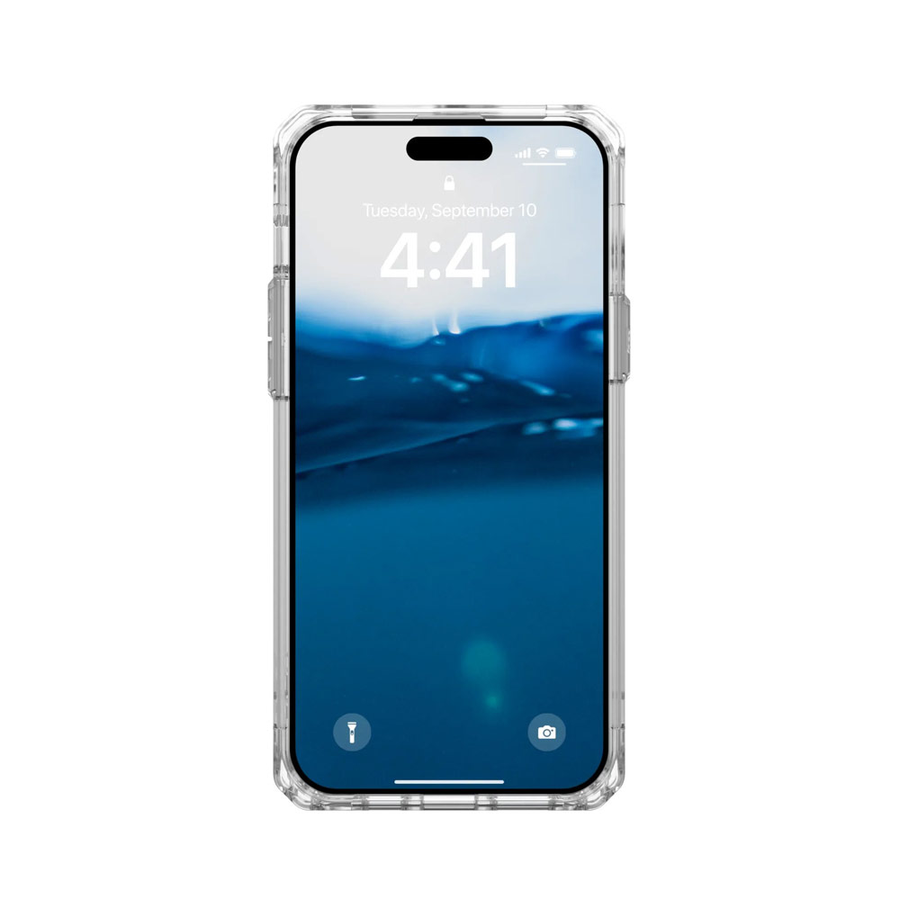 Picture of Apple iPhone 15 Plus 6.7 Case | UAG Plyo Drop Proof Shock Impact Resistant Transparent Clear Case for iPhone 15 Plus 6.7 (Ice)