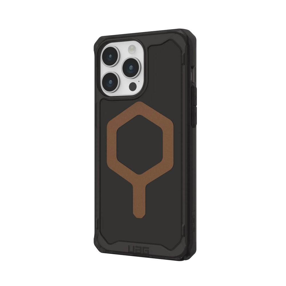 Picture of Apple iPhone 15 Pro 6.1 Case | UAG Plyo Magsafe Compatible Drop Proof Shock Impact Resistant Transparent Clear Case for iPhone 15 Pro 6.1 (Black Bronze)