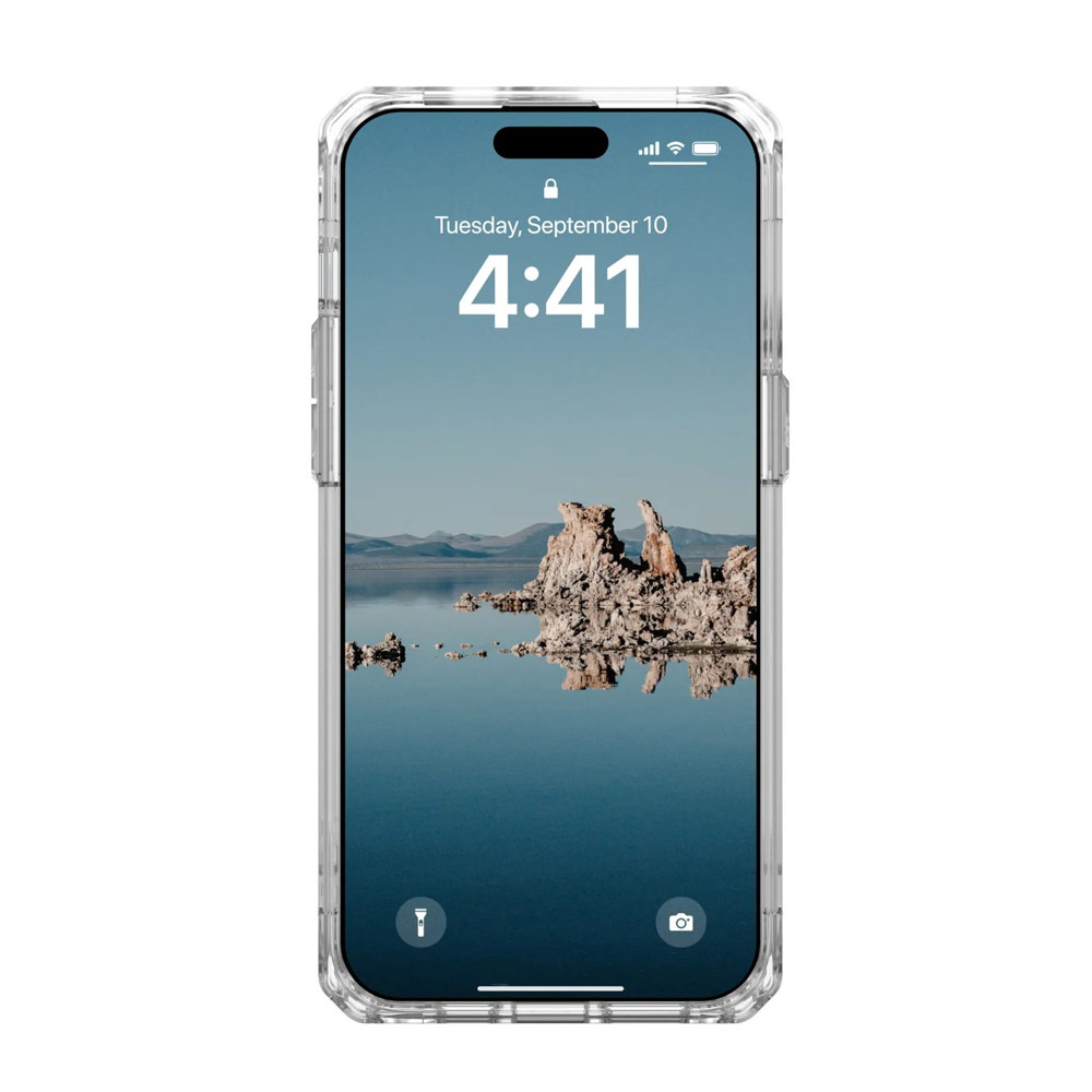 Picture of Apple iPhone 15 Pro 6.1 Case | UAG Plyo Magsafe Compatible Drop Proof Shock Impact Resistant Transparent Clear Case for iPhone 15 Pro 6.1 (Ice Gold)