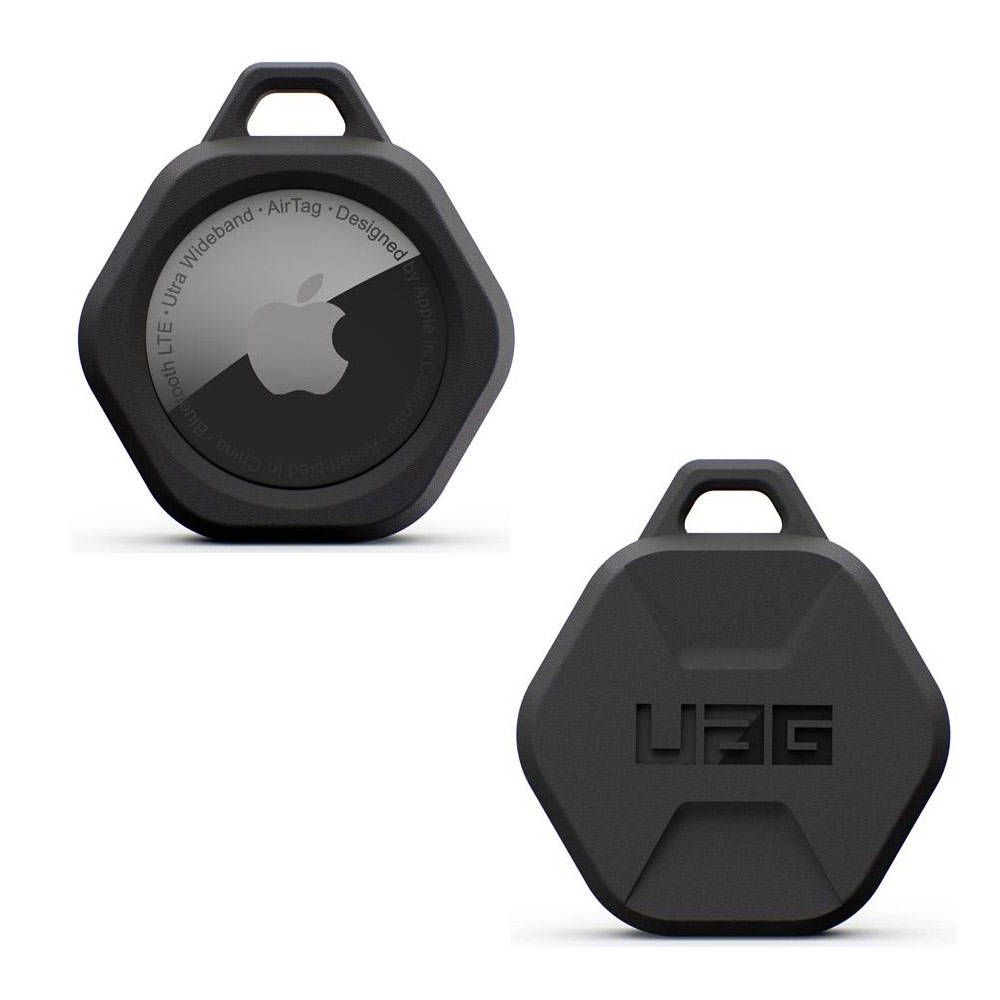 Picture of Apple Air Tag Case | UAG Scout Series Impact Resistant with Detachable Carabonar Cover Case for Airtag (Black)