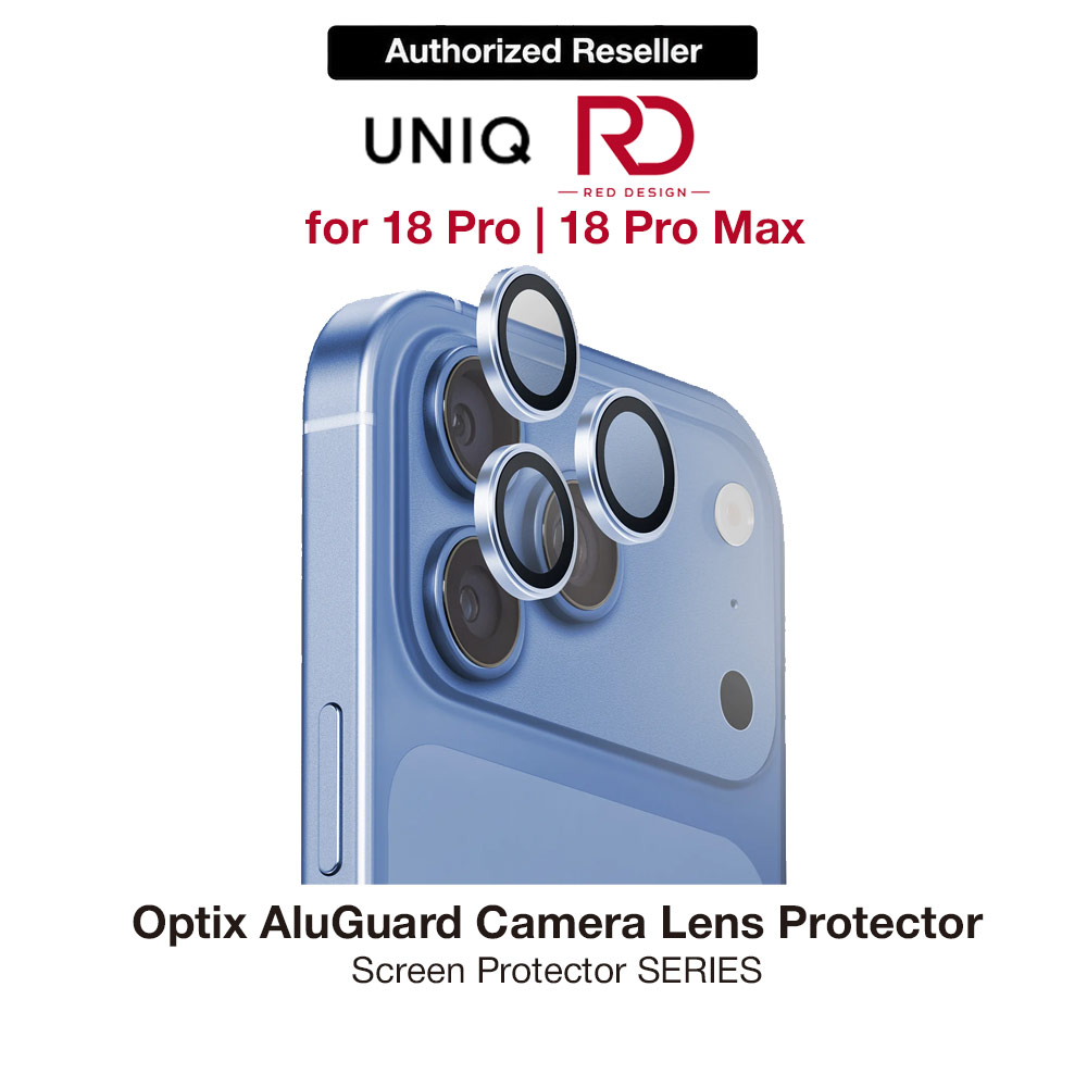Picture of Uniq Optix AluGuard Camera Aluminum Frame Anti Reflection HD Clarity Camera Lens Protector for iPhone 18 Pro iPhone 18 Pro Max - Arctic Blue Apple iPhone 18 Pro- Apple iPhone 18 Pro Cases, Apple iPhone 18 Pro Covers, iPad Cases and a wide selection of Apple iPhone 18 Pro Accessories in Malaysia, Sabah, Sarawak and Singapore 