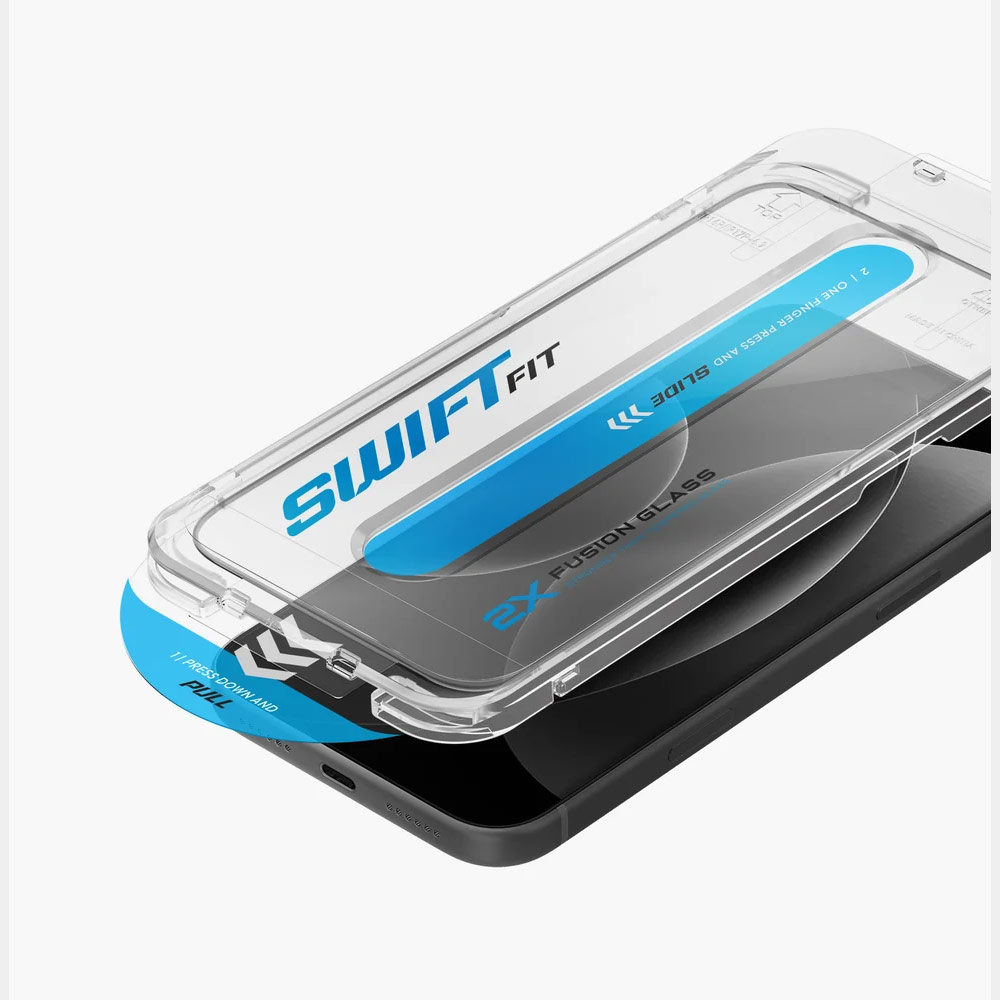 Picture of Apple iPhone 18 Pro Screen Protector | Uniq Optix SwiftFit Vivid Tempered Glass Screen Protector for iPhone 18 Pro - Vivid Clear