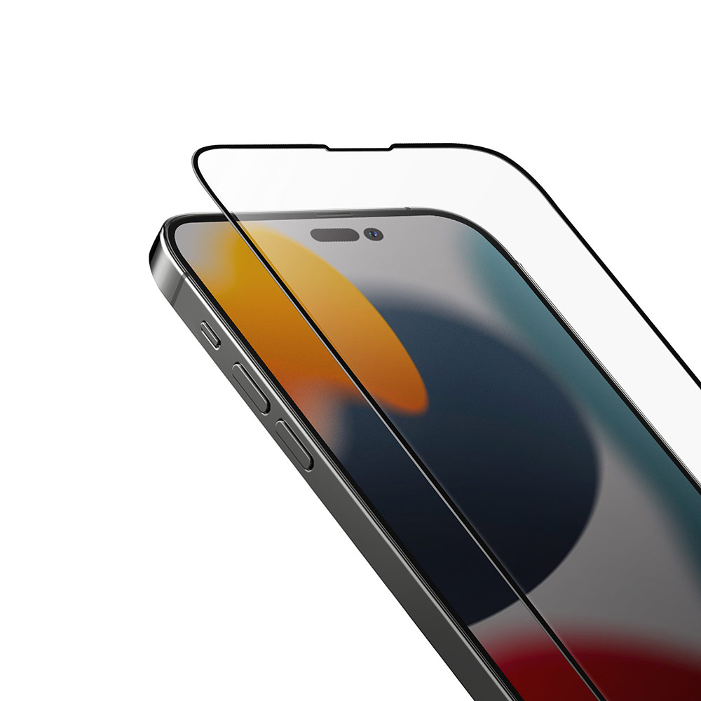 Picture of Apple iPhone 14 6.1 Screen Protector | Uniq Optix Vivid HD Clear 2.85D Tempered Glass Screen Protector for iPhone 14 6.1 (HD Clear)