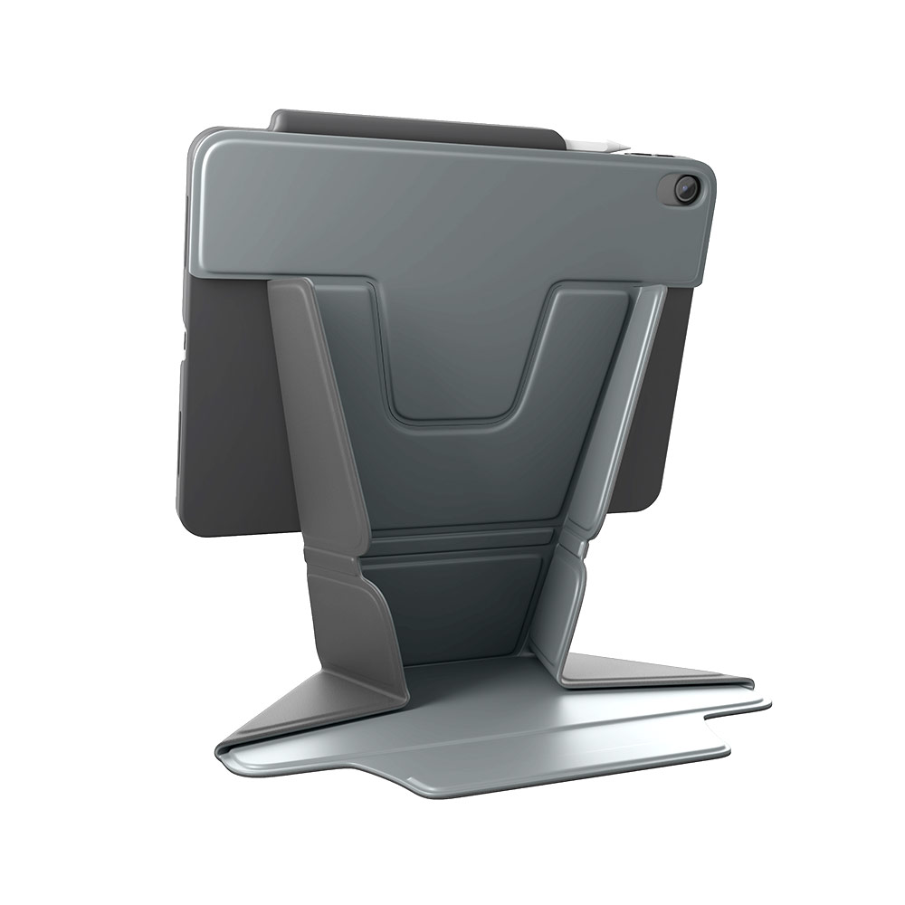 Picture of Apple iPad Air 11 M3 2025 Case | Uniq Ryze 360 Degree Rotatable Standable as Stand Holder Protection Case for iPad Air 11 M2 2024 M3 2025 (Lichen Green)