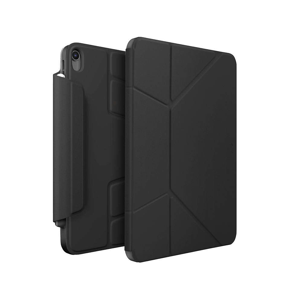 Picture of Apple iPad Air 11 M3 2025 Case | Uniq Ryze 360 Degree Rotatable Standable as Stand Holder Protection Case for iPad Air 11 M2 2024 M3 2025 (Black)