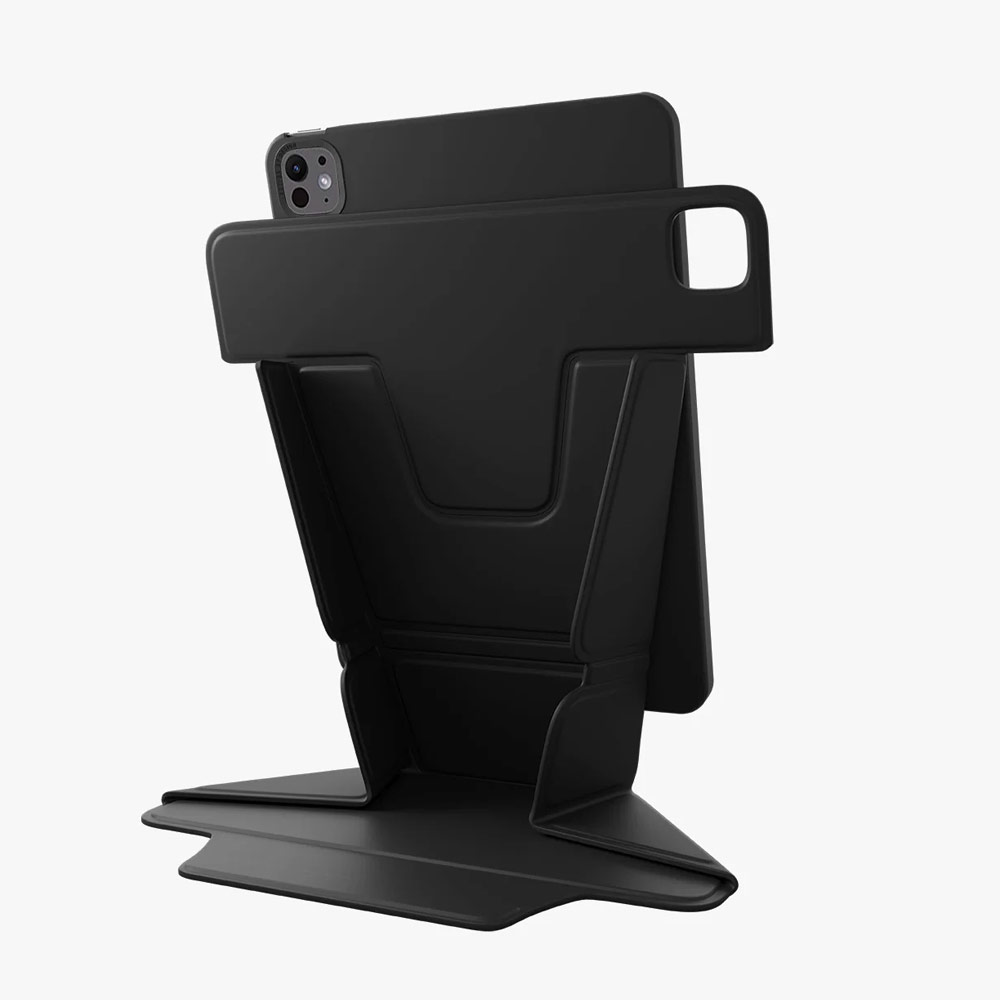 Picture of Apple iPad Pro 13 M4 2024 Case | Uniq Ryze 360 Degree Rotatable Standable as Stand Holder Protection Case for iPad Pro 13 M4 2024 (Black)