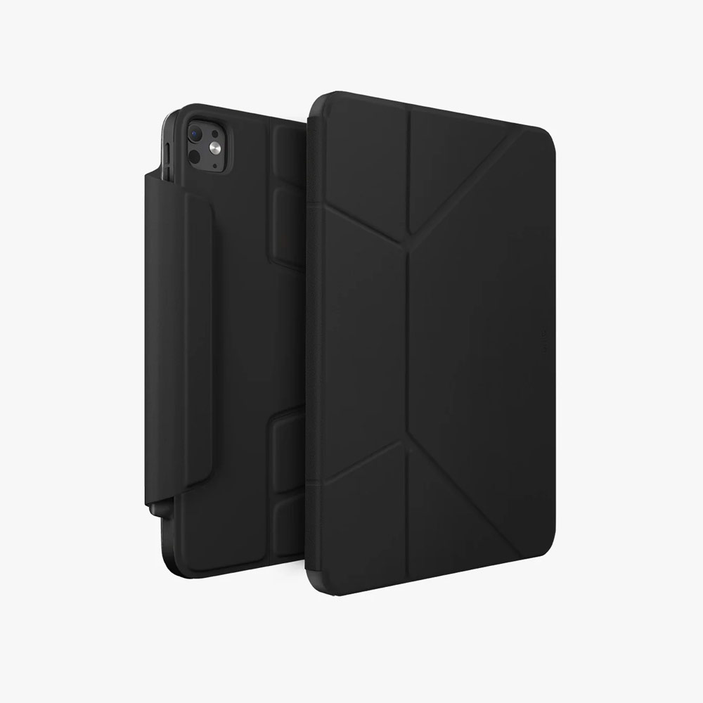 Picture of Apple iPad Pro 13 M4 2024 Case | Uniq Ryze 360 Degree Rotatable Standable as Stand Holder Protection Case for iPad Pro 13 M4 2024 (Black)