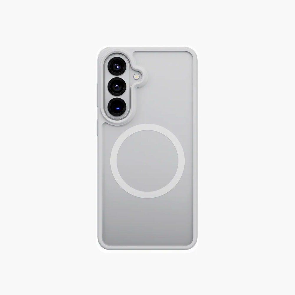 Picture of Samsung Galaxy S26 Plus Case | Uniq Hybrid Veren with MagClick Charging Matte Frosted Case for Samsung Galaxy S26 Plus (Chalk Frost)