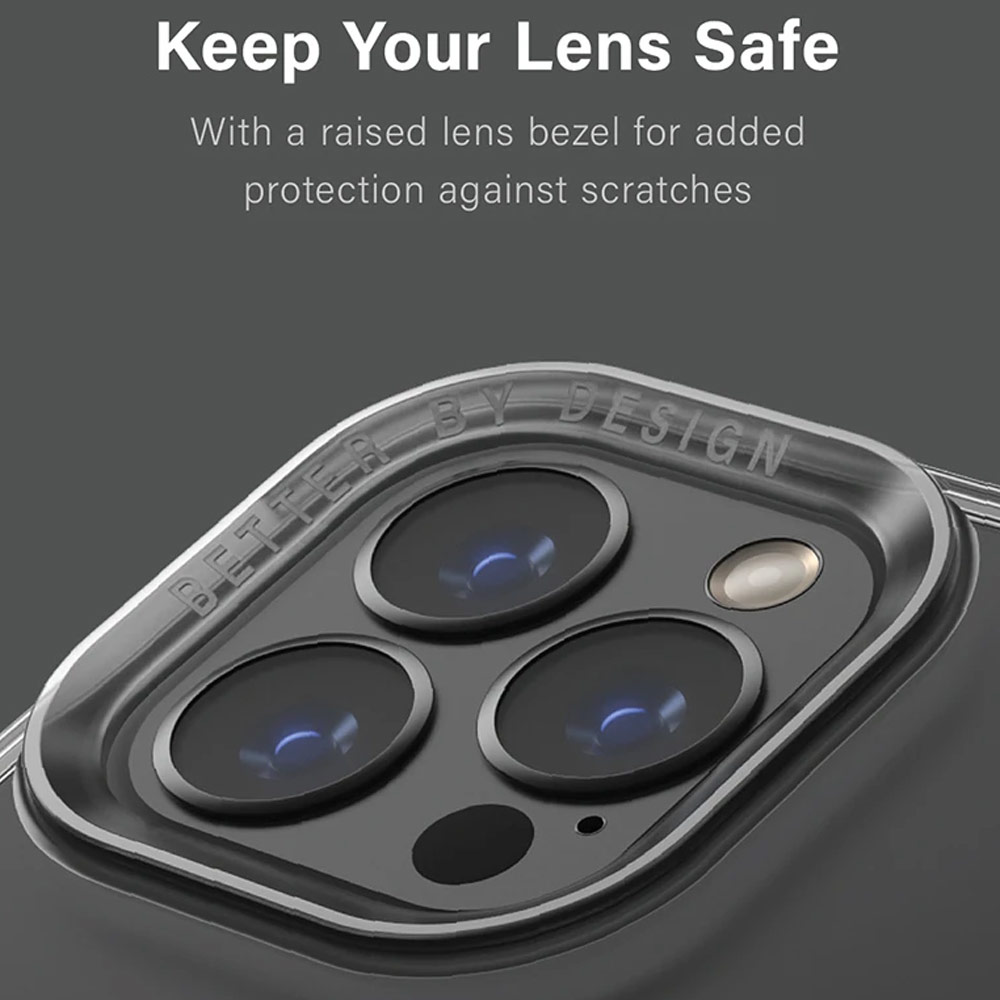 Picture of Apple iPhone 13 Pro Max 6.7 Case | Uniq Hybrid Air Fender Soft TPU Drop Protection Case for iPhone 13 Pro Max 6.7 (Nude Transparent)