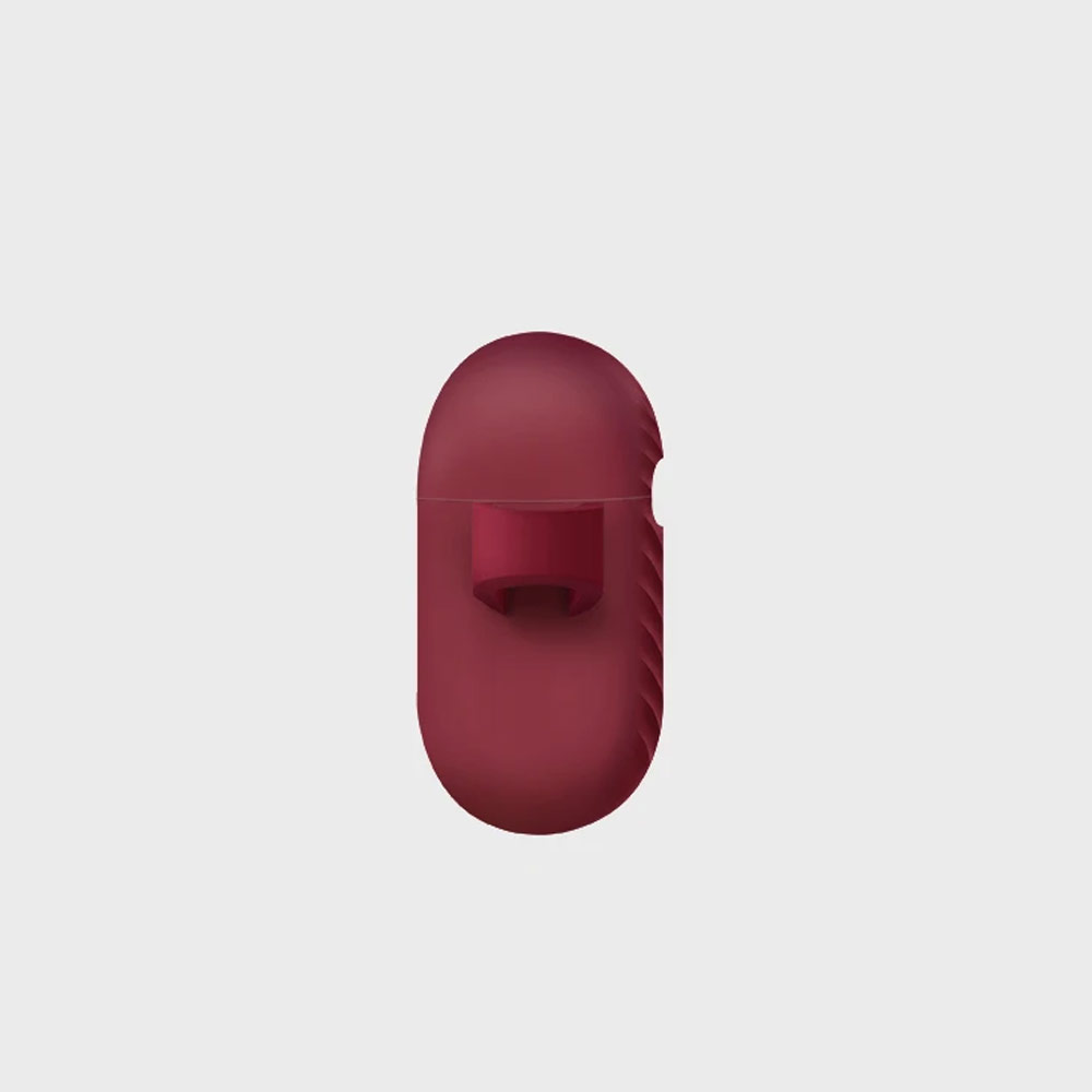 Picture of Apple Airpods 3 Case | Uniq Vencer Airpods 3 High Quality Premium Silicone Case with Aluminium Carabiner for Airpods 3 Airpods 3rd Gen (Burgundy Maroon)