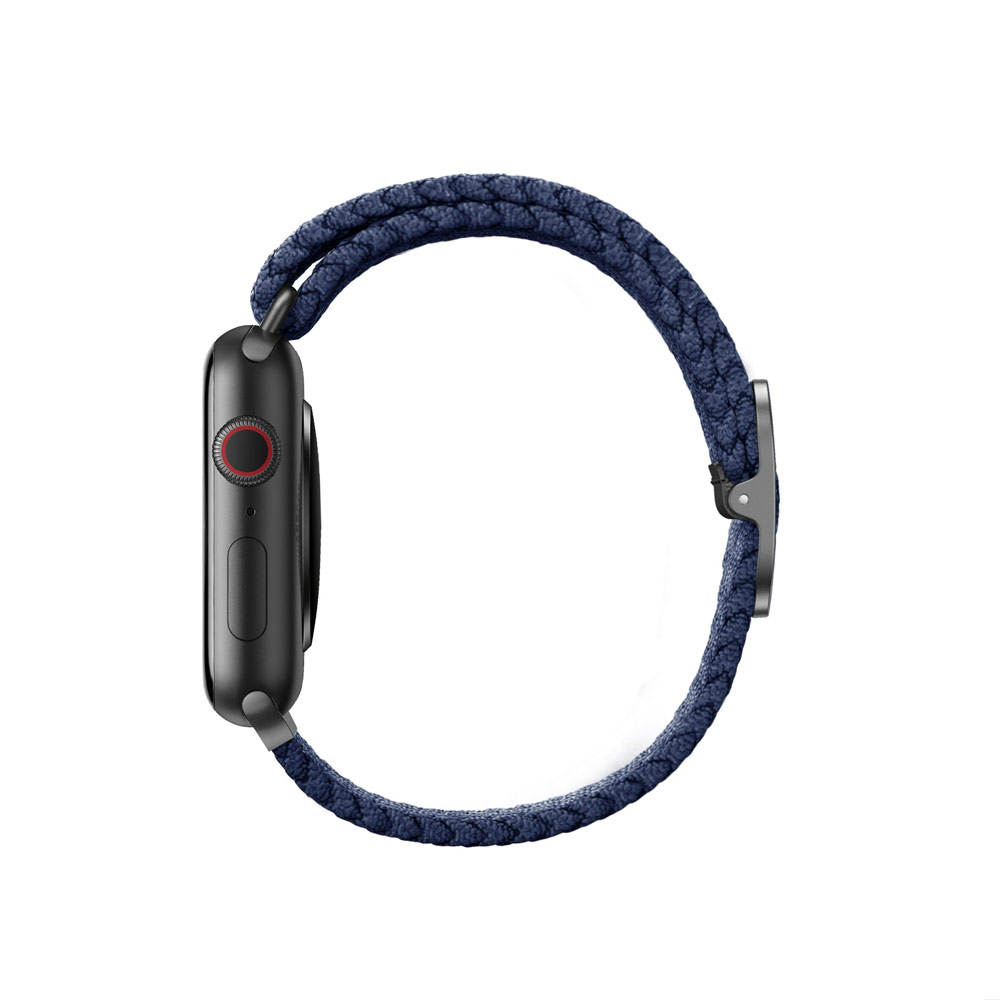 Picture of Apple Watch 42mm  | Uniq Aspen Woven Soft Breathable Comfort Strap for Apple Watch 42mm 44mm Series 1 2 3 4 5 6 SE Nike (Blue)