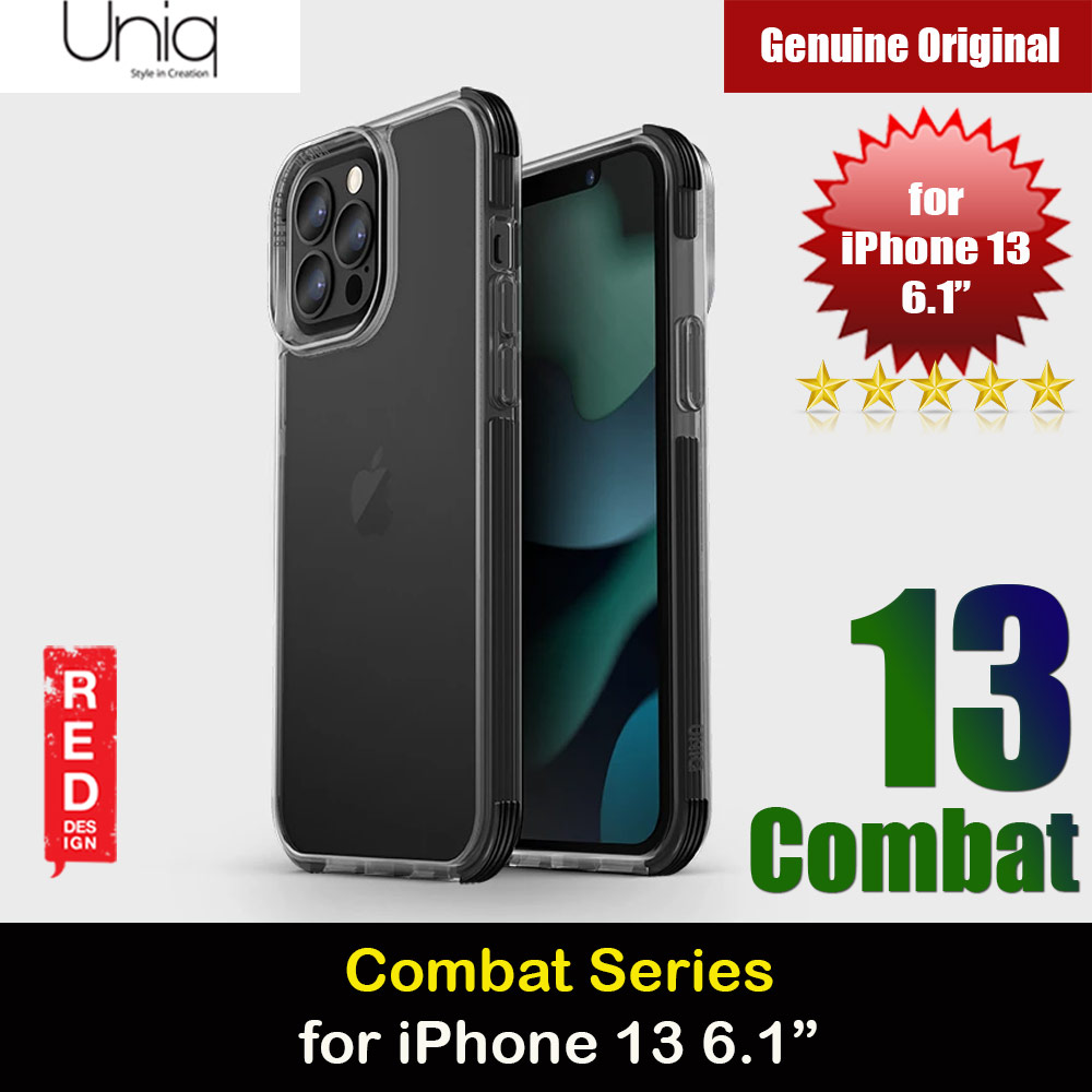 Picture of Uniq Combat Ultra Tough Drop Protection Case for iPhone 13 6.1 (Carbon Black) Apple iPhone 13 6.1- Apple iPhone 13 6.1 Cases, Apple iPhone 13 6.1 Covers, iPad Cases and a wide selection of Apple iPhone 13 6.1 Accessories in Malaysia, Sabah, Sarawak and Singapore 