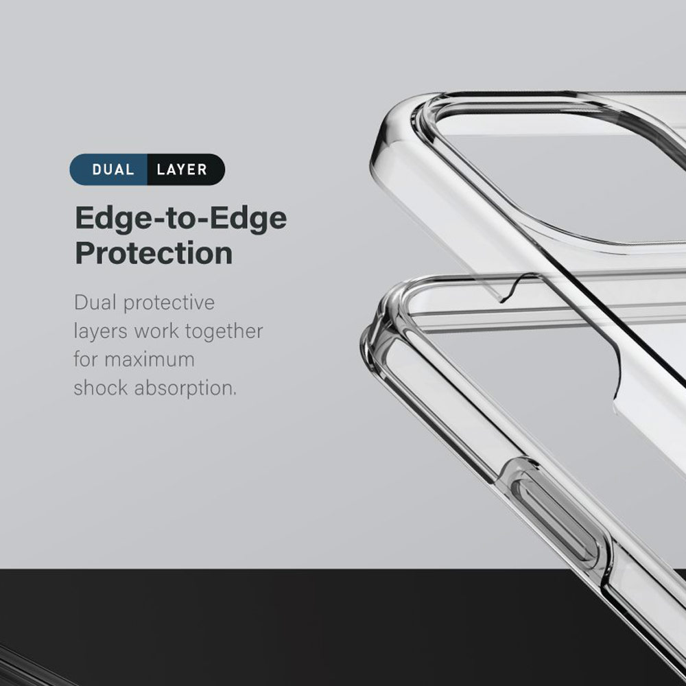 Picture of Apple iPhone 13 Pro 6.1 Case | Uniq Clarion Dual Defense Ultra Tough Drop Protection Case for iPhone 13 Pro 6.1 (Clear)