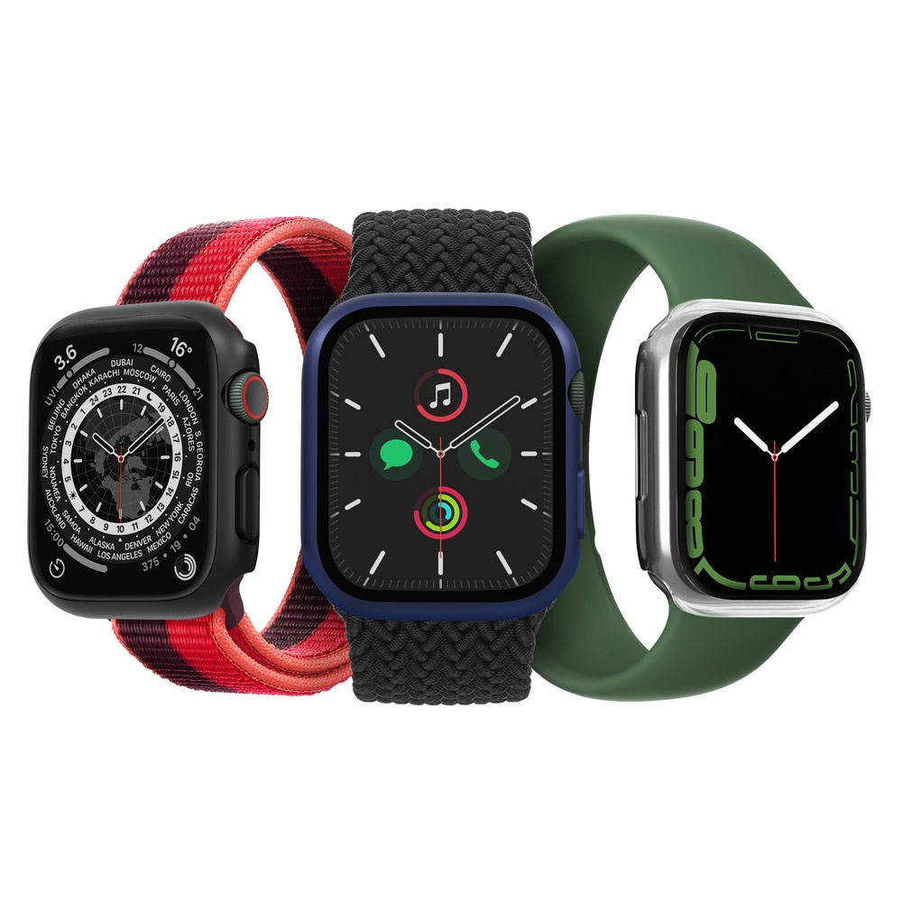 Picture of Apple Watch 45mm Case | Uniq Legion Hybrid Series Case with High Sensitivity Touch 9H Tempered Glass for Apple Watch 45mm (Clear)