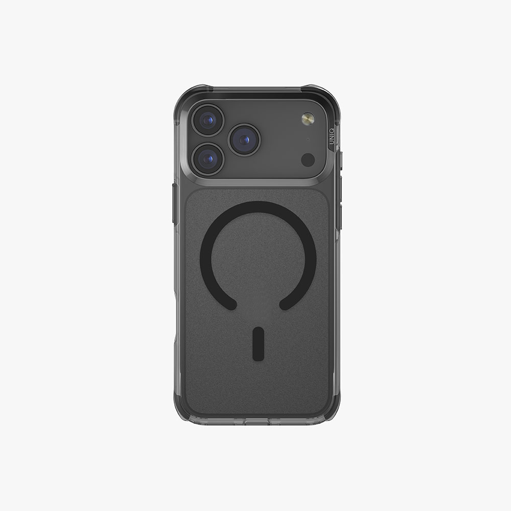 Picture of Apple iPhone 17 Pro 6.3 Case | Uniq LifePro Xtreme Hybrid Magclick Slim Thin Anti Finger Print Transparent Drop Protection Case for iPhone 17 Pro 6.3 (Frosted Smoke)