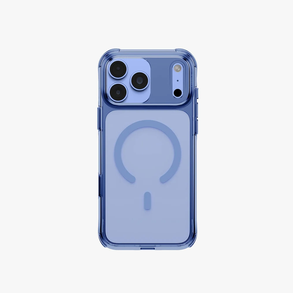 Picture of Apple iPhone 18 Pro Case | Uniq LifePro Xtreme Clear MagClick Case with Camera Control Button for iPhone 18 Pro 6.3 - Polar Blue