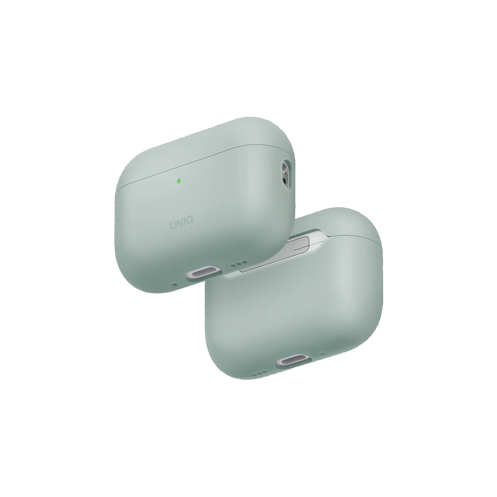 Picture of Apple Airpods Pro 3 Case | Uniq Lino Hybrid Silicone Case for Airpods Pro 3 3rd Gen 2025 (Green)
