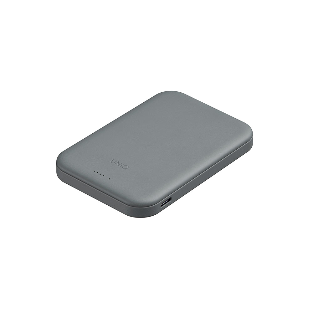 Picture of Uniq Lyden Lexa Super Ultra Slim Thin Pocket Small Size 5000mah Premium Leatherette Magnetic Power Bank MCMC Approved (Green)