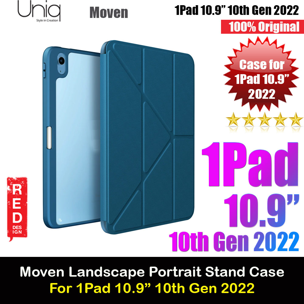 Picture of Uniq Moven Hybrid Flip Cover Stand Case for Apple iPad 10.9 10th Gen 2022  (Blue) Apple iPad 10th Gen 10.9\" 2022- Apple iPad 10th Gen 10.9\" 2022 Cases, Apple iPad 10th Gen 10.9\" 2022 Covers, iPad Cases and a wide selection of Apple iPad 10th Gen 10.9\" 2022 Accessories in Malaysia, Sabah, Sarawak and Singapore 