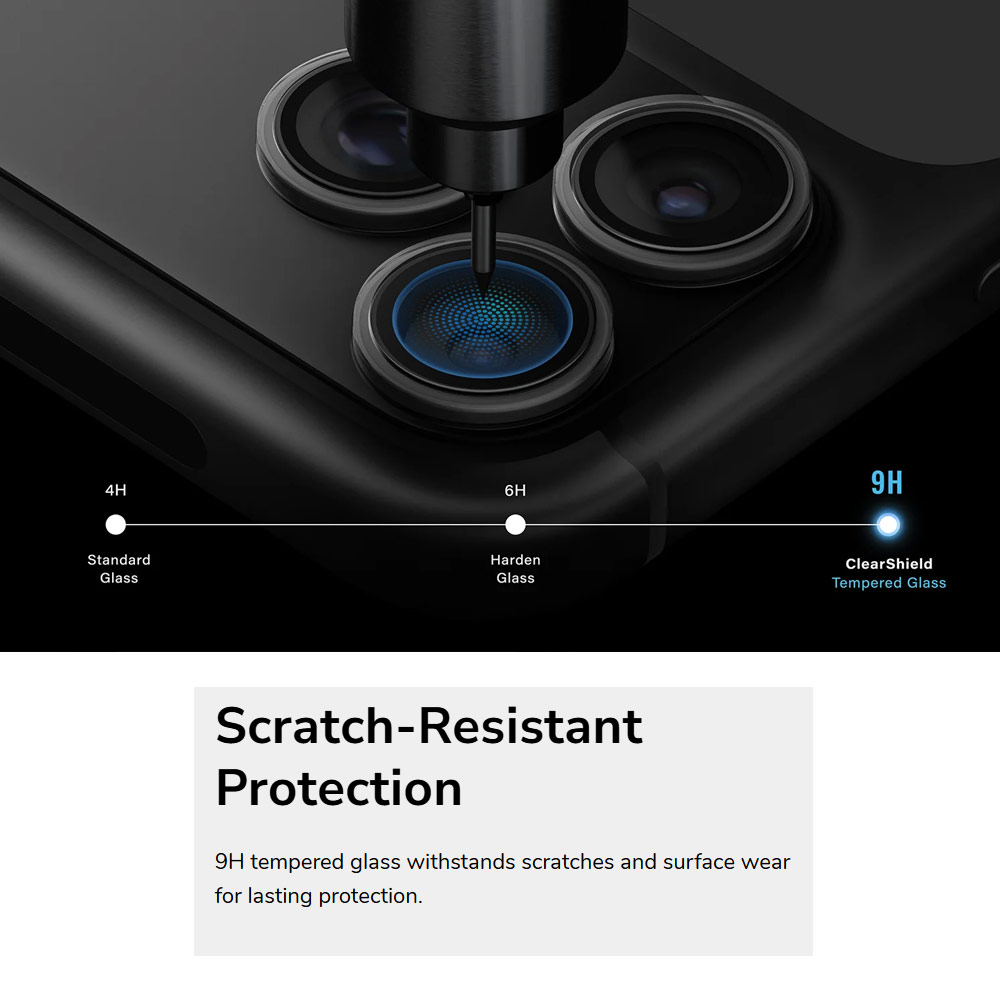 Picture of Apple iPhone 18 Pro Max  | Uniq Optix ClearShield Core Full Lens Coverage HD Clarity Camera Lens Protector for iPhone 18 Pro iPhone 18 Pro Max - Clear