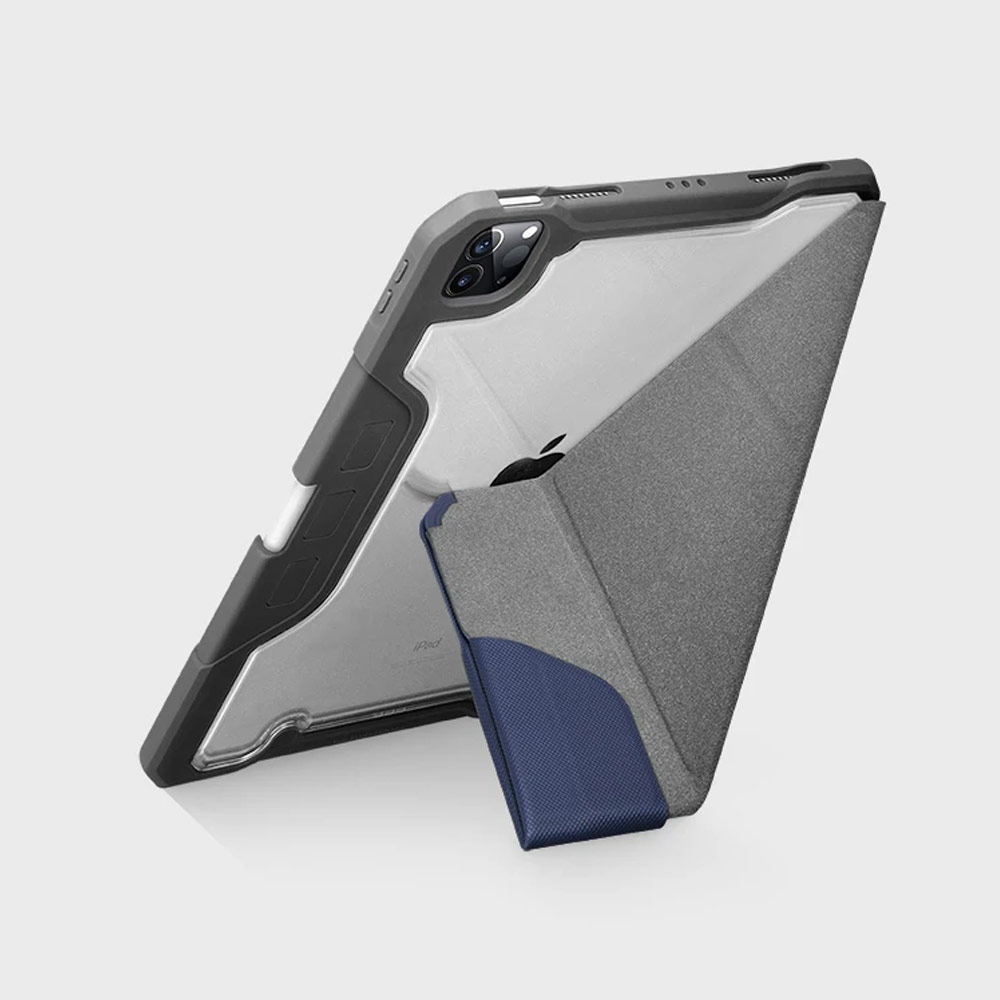 Picture of Apple iPad Air 10.9 2020 Case | Uniq Trexa Rugged Protective Case for iPad Pro 3rd Gen 2020 2021 iPad Air 10.9 2020 Stand Case Protection Case Flip Case (Red)