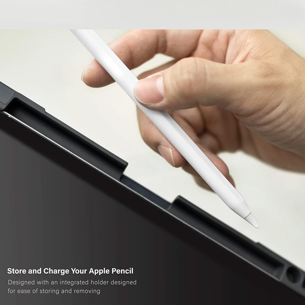 Picture of Apple iPad Air 10.9 2020 Case | Uniq Trexa Rugged Protective Case for iPad Pro 3rd Gen 2020 2021 iPad Air 10.9 2020 Stand Case Protection Case Flip Case (Red)